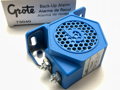 Grote 73040 Standard Tone Backup Alarm, Medium Duty, 97dB, 12V/24V