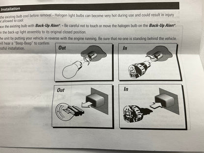Grote 73150-5 Back-Up Alert Warning Alarm & Halogen Light For Bulb # 3156