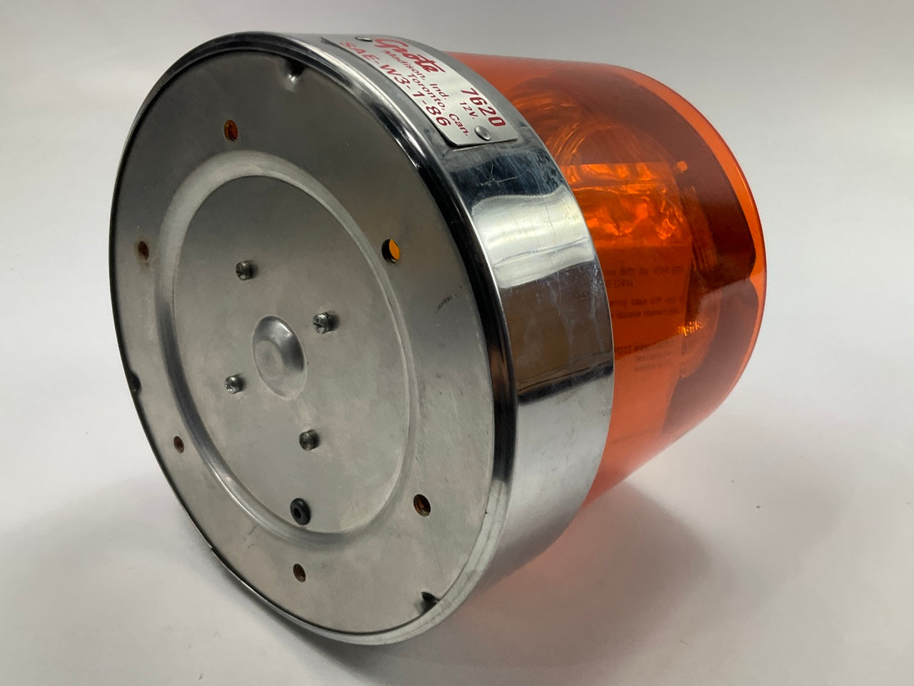 Grote 76203 Amber Compact Four Sealed Beam Rotating Roto Beacon 8-3/8'' 12 Amp