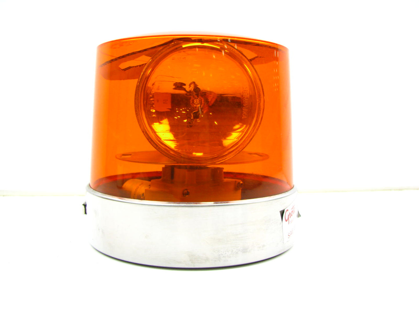 Grote 76223 2 Sealed Beam Roto Beacon Strobe Light Stainless Steel AMBER
