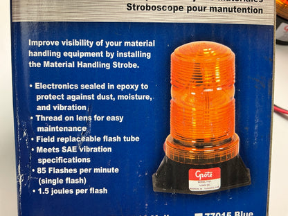 Grote 77013 Material Handling Amber Strobe Permanent Flash Tube Light Lamp