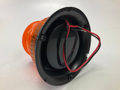 Grote 7710 Mighty Mini Amber Lens Strobe Beacon Permanent Mount Lamp Light