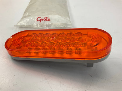 Grote 77363 Oval Amber LED Strobe Light Lamp, 6'' Long, 1 Amp, 12V