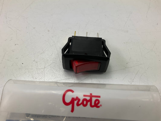Grote 82-1901 Illuminated Rocker Switch, 20 Amp Red, 3 Terminal