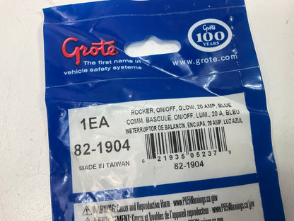 Grote 82-1904 Illuminated Rocker Switch, 20 Amp Blue, 3 Terminal
