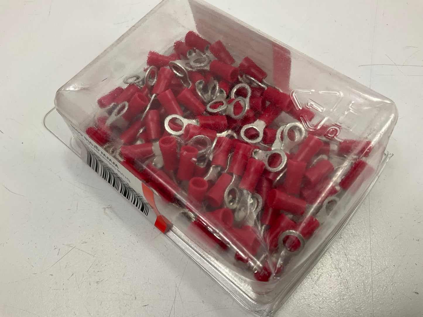 Grote 83-2104 Ring Terminal, Orange Vinyl, 22-16 Gauge, #8-10 Stud, 100 Pack