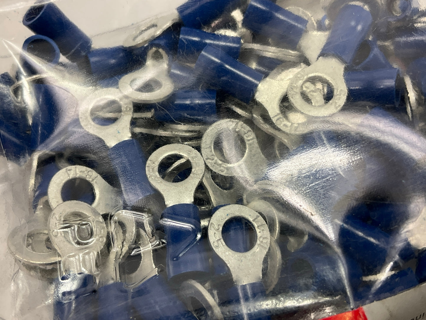 Grote 83-2304 Vinyl Ring Terminals, 16-14 Gauge, 100 Pack
