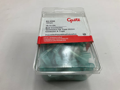 Grote 833350 16-14 Gauge Heat Shrinkable Butt Connectors - Box Of 100