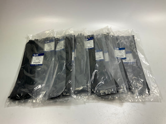 250 Pcs - Grote 85-6043 Pro 15'' Nylon Cable Zip Ties, Wide Strap, 120 Lbs