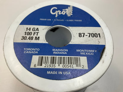 Grote 87-7001 General Purpose Thermoplastic Wire, 14 Gauge, Brown, 100' Feet