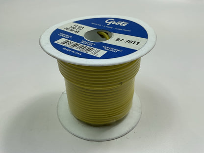 Grote 87-7011 General Purpose Thermoplastic Wire, 14 Gauge, Yellow, 100' Feet