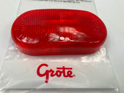 Grote 90202 Red Clearance Marker Light Replacement Lens (Two Bulb Oval Lens)