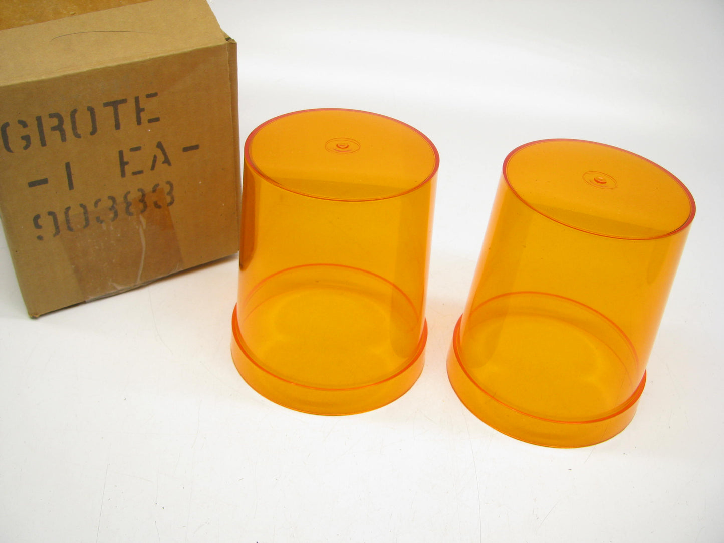 (x2) Grote 90383  Beacon Replacement Lens, Yellow, For 76163