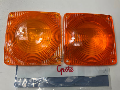 (2) Grote 90483  Yellow Turn Signal Replacement Lens