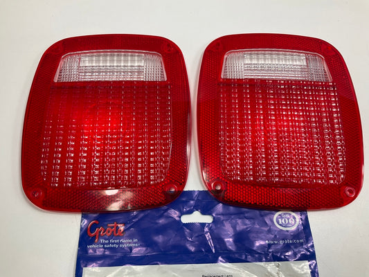 (2) Grote 91302 Stop Tail Turn Light Lamp Replacement Lens