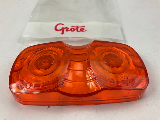 Grote 91963 Yellow Clearance Marker Replacement Lens (Two-Bulb Square Lens)