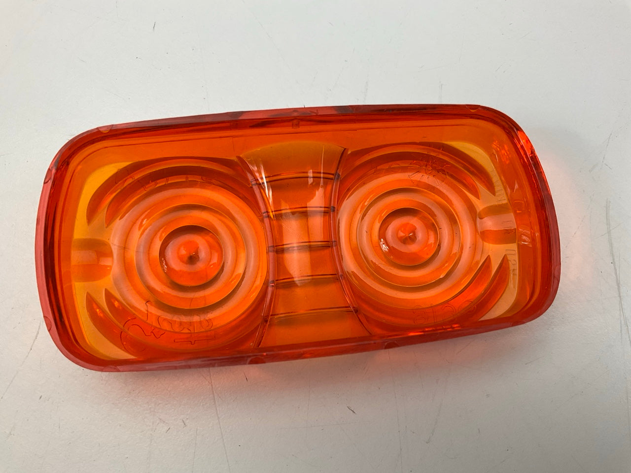 Grote 91963 Yellow Clearance Marker Replacement Lens (Two-Bulb Square Lens)