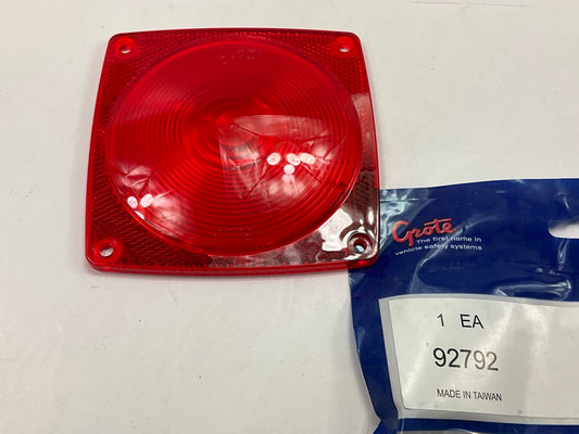 Grote 92792 440 Series Red Stop Tail Turn Replacement Lens  (LENS ONLY AS SHOWN)