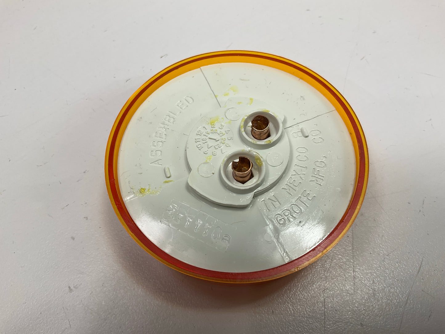 Grote G1033-5 Hi Count 2-1/2'' Round LED Clearance Marker Light Lamp, Amber