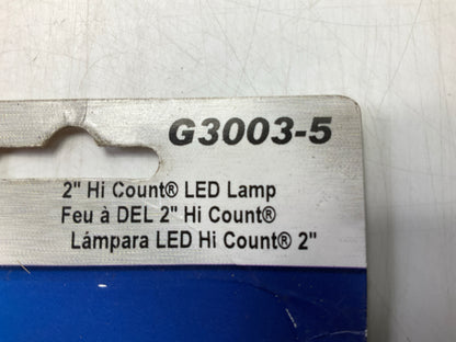 G3003-5 Hi Count Yellow 2'' 9-Diode LED Clearance Trailer Marker Light Lamp