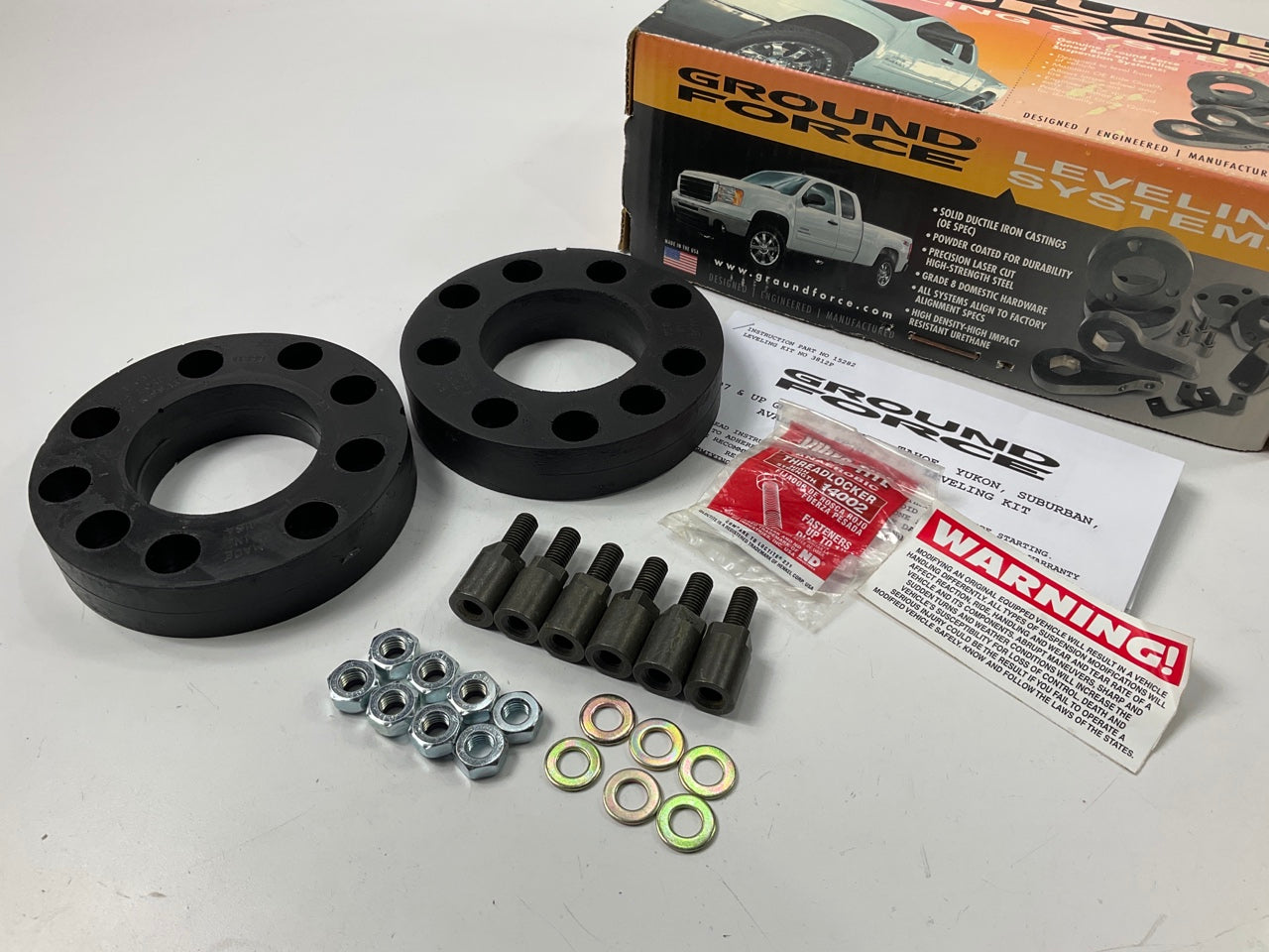 Ground Force 2'' Front Leveling Lift Kit 2007-24 Silverado GMC Sierra 1500 Truck