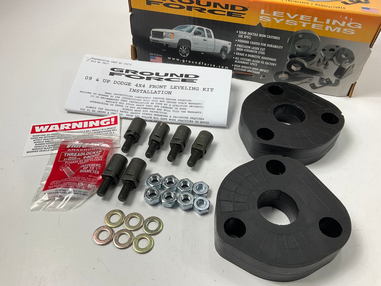 Ground Force 3817 2'' Front Leveling Suspension Lift Kit For 2009-18 Ram 1500 4WD