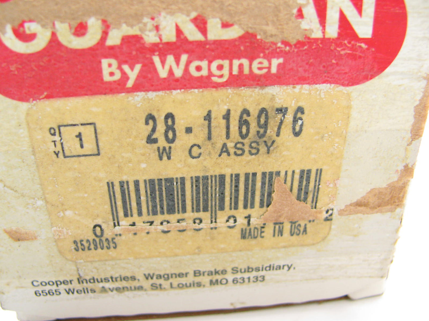 Guardian 28-116976 Drum Brake Wheel Cylinder - Rear Left / Right - WC116976