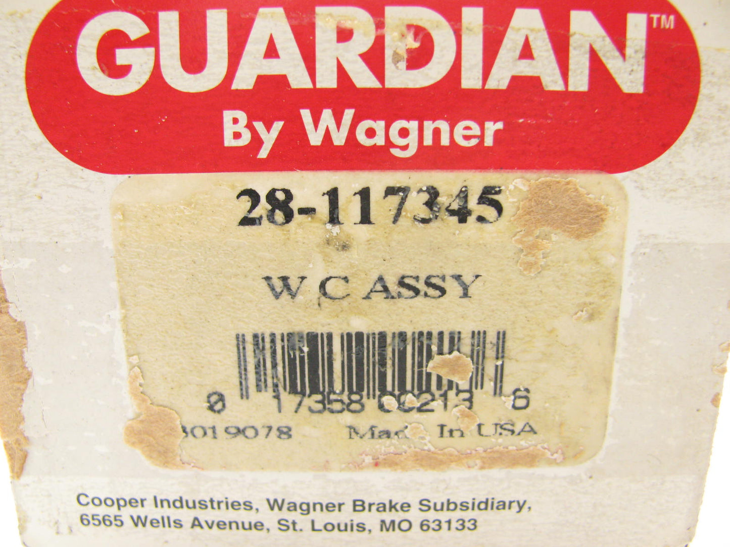 (2) Guardian 28-117345 REAR Drum Brake Wheel Cylinder - WC117345
