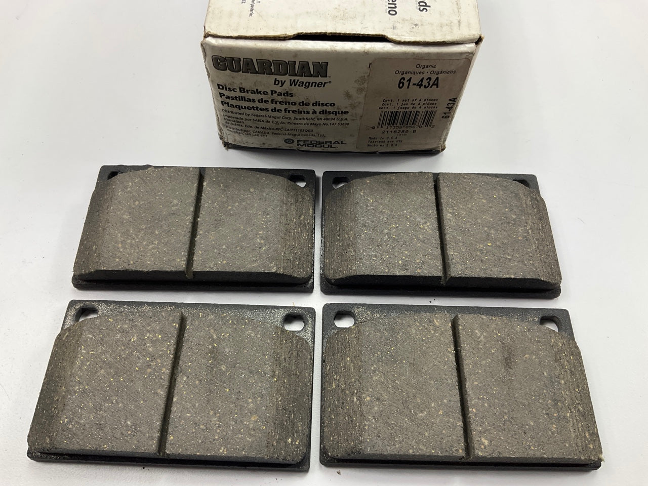 Guardian 61-43A Front Brake Pads