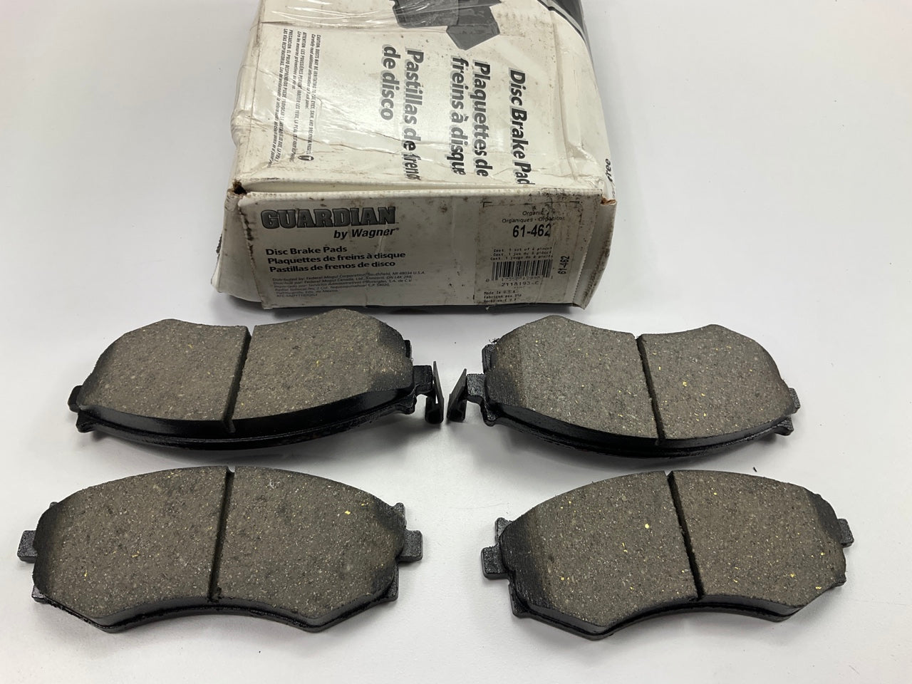Guardian 61-462 Front Brake Pads For 1998 Nissan 240SX