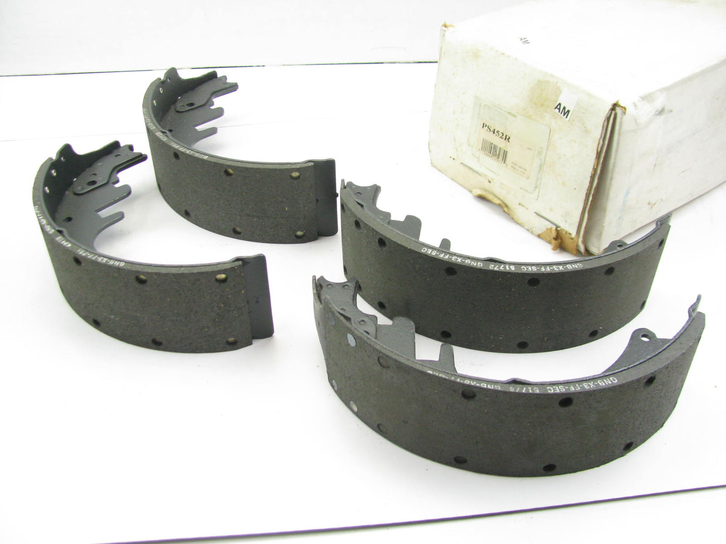 Guardian PS452R Rear Drum Brake Shoes With 13 X 3-1/2'' Brakes