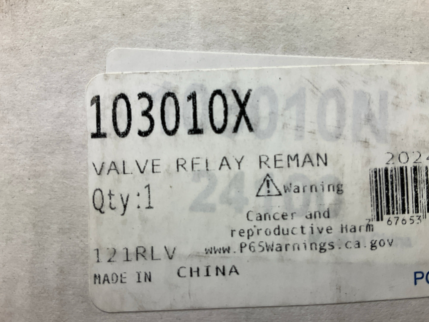 REMAN. Haldex 103010X R-14H Relay Air Spring Brake Valve