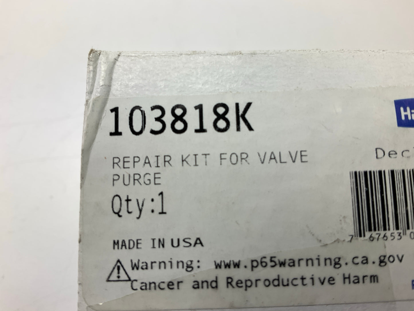 Haldex 103818K Purge Valve Repair Kit For AD-4 Air Dryer
