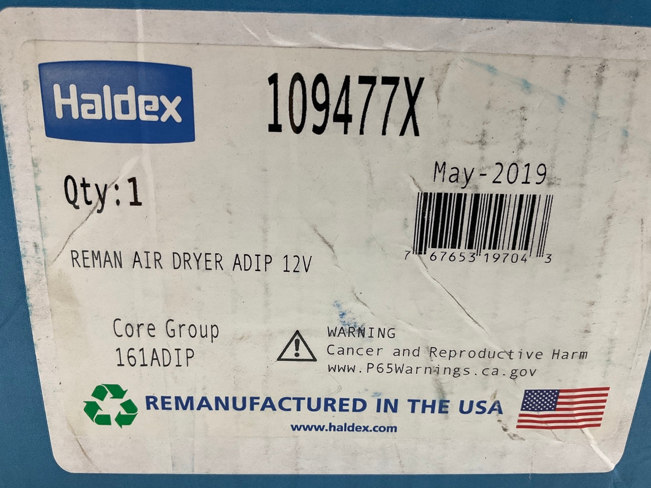 REMAN. Haldex 109477X Bendix AD-IP Air Brake Dryer, 12-Volt