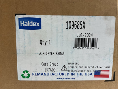 REMAN. Haldex 109685X AD-9 Air Brake Dryer, 12 Volt 3 Port