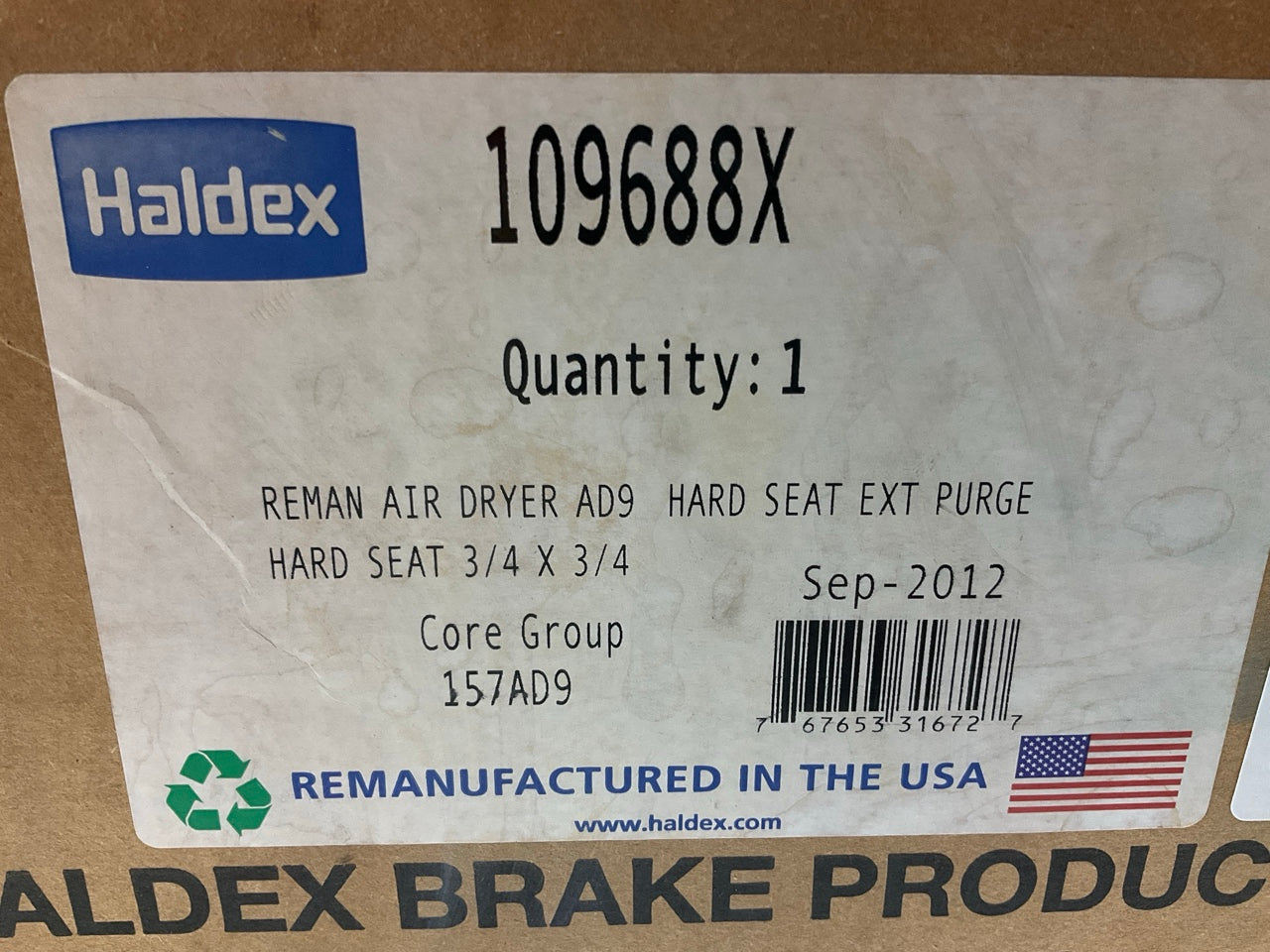 Haldex 109688X LikeNu Bendix AD-9 Air Brake Dryer, With Extended Purge Volume