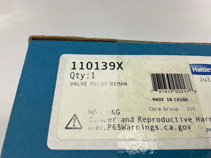 Reman Hadlex 110139X Relay Service Brake Valve 4 Port, NON-ABS, 1:1.5 RATIO