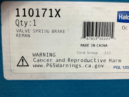 REMAN. Haldex 110171X Trailer Spring Brake Valve, Protected Reservoir 90°