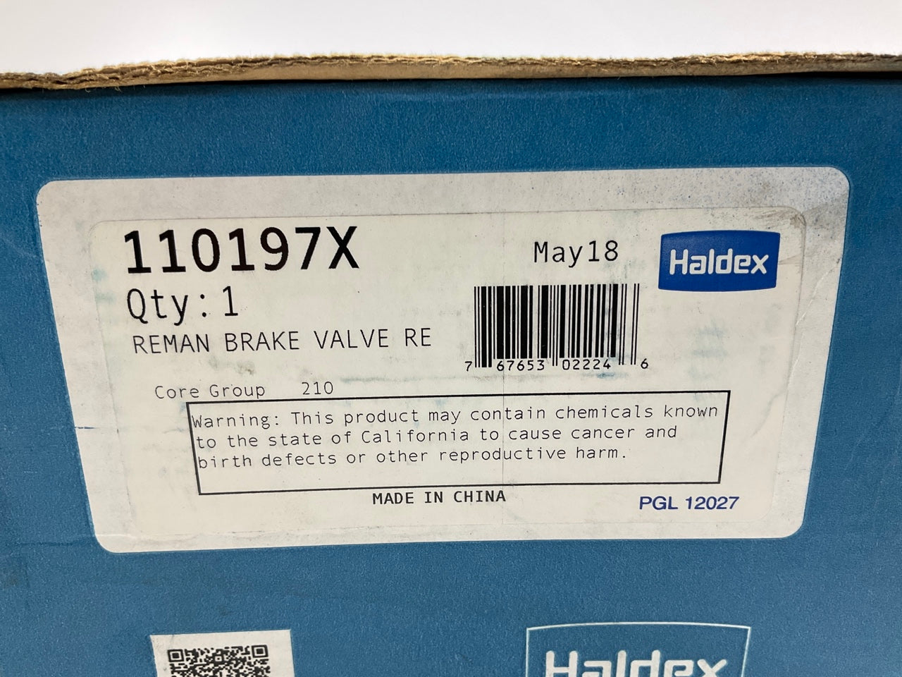 REMAN. Haldex 110197X Sealco Trailer Relay Valve, 2 Port, 4 PSI Crack