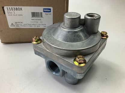 REMAN. Haldex 110380X Sealco Relay Valve, 3/4'' Reservoir, (4) 3/8'' Delivery