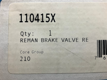 REMAN. Haldex 110415X Sealco Relay Air Spring Brake Valve