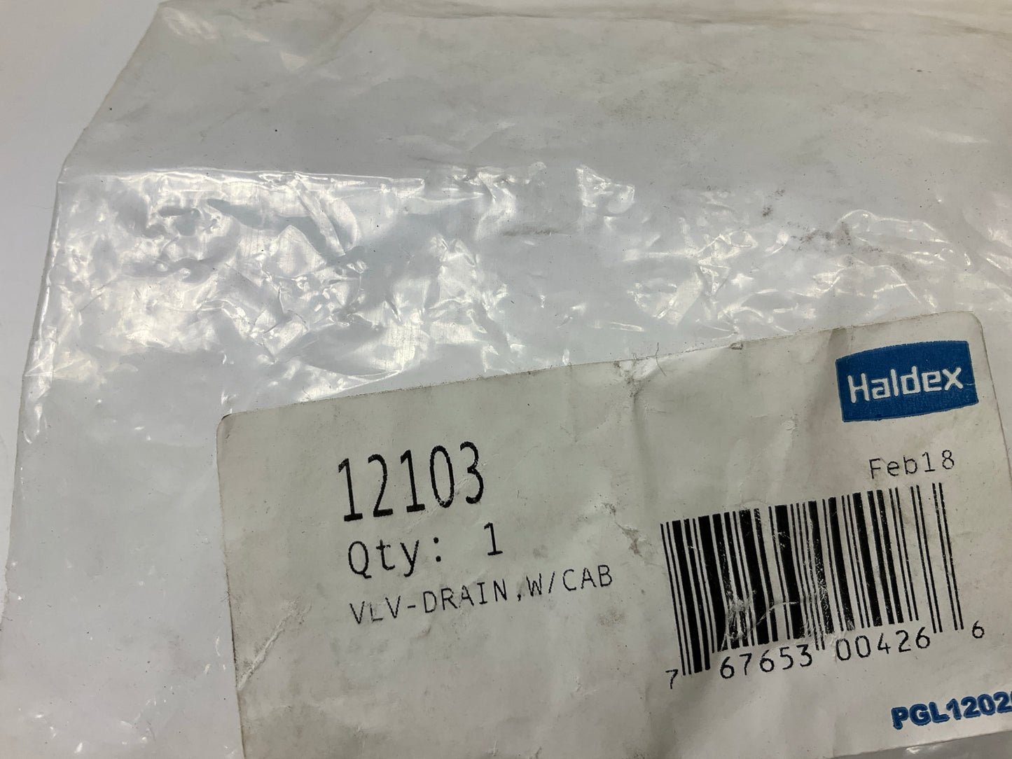Haldex 12103 Manual Air Tank Pull Drain Valve, 1/4'' NPT, 36'' Pull Cable (3 Feet)