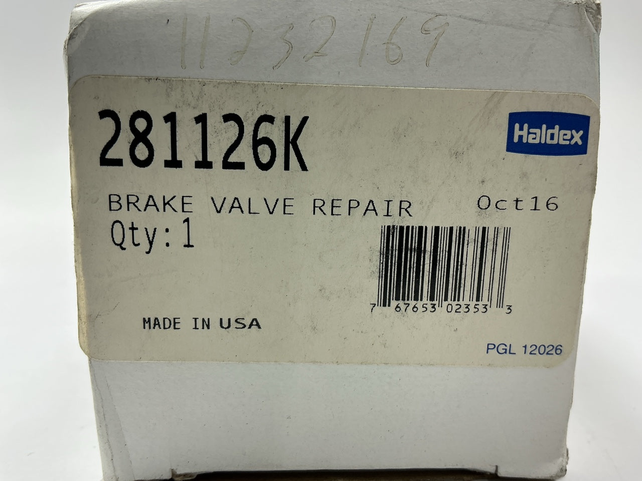 Haldex 281126K Repair Seal Kit For Bendix PP-1 Push-Pull Valve