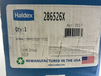 DAMAGED COVER - REMAN Haldex 286526X - Tu-Flo TF501 Air Brake Compressor TF 501