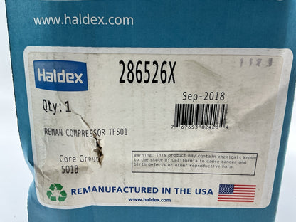 W/O Any Hardware REMAN Haldex 286526X LikeNu Tu-Flo TF501 Air Brake Compressor