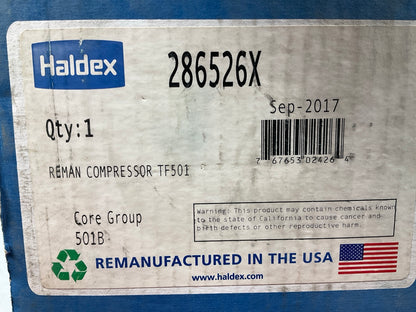 REMAN Haldex 286526X - LikeNu Tu-Flo TF501 Air Brake Compressor TF 501