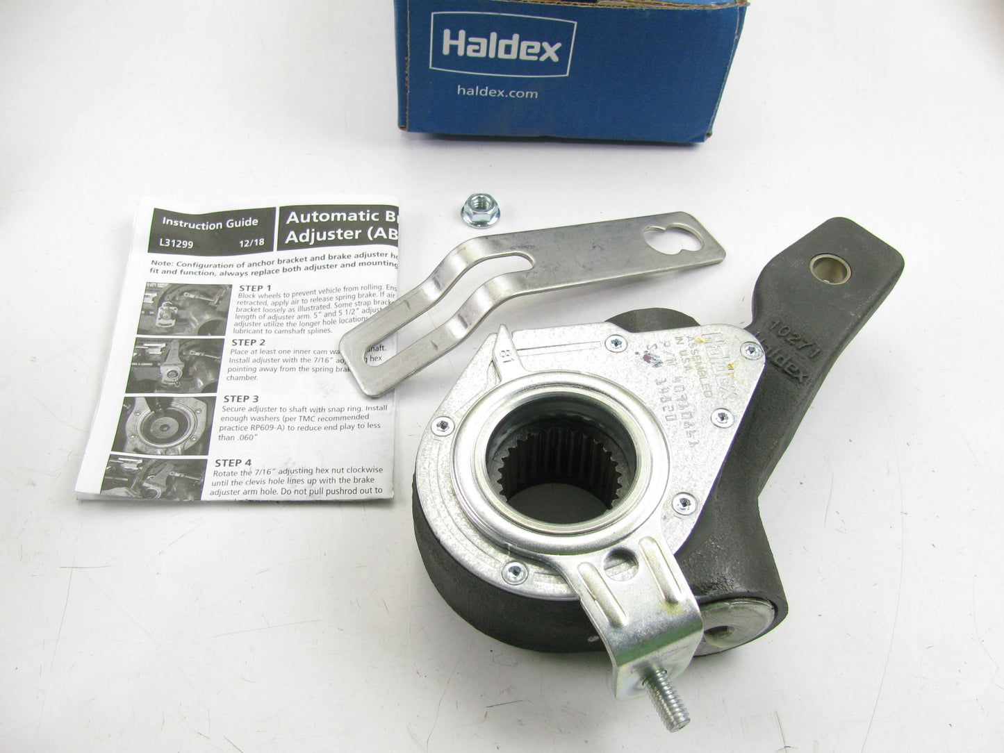 Haldex 40010180 Air Brake Automatic Slack Adjuster, 1.5''-28 Spline, 5.5'' Long,