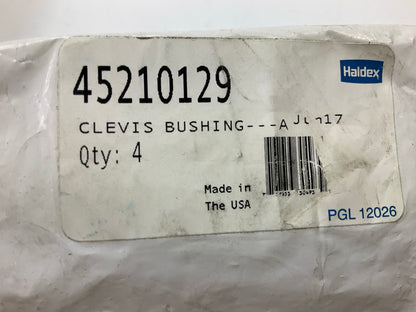 (4) Haldex 45210129 Air Brake Slack Adjuster Clevis Bushing, 1/2'' ID X 5/8'' OD