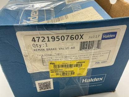 REMAN. Haldex 4721950760X Left Meritor WABCO Style ABS Modulator Valve, 12 Volt