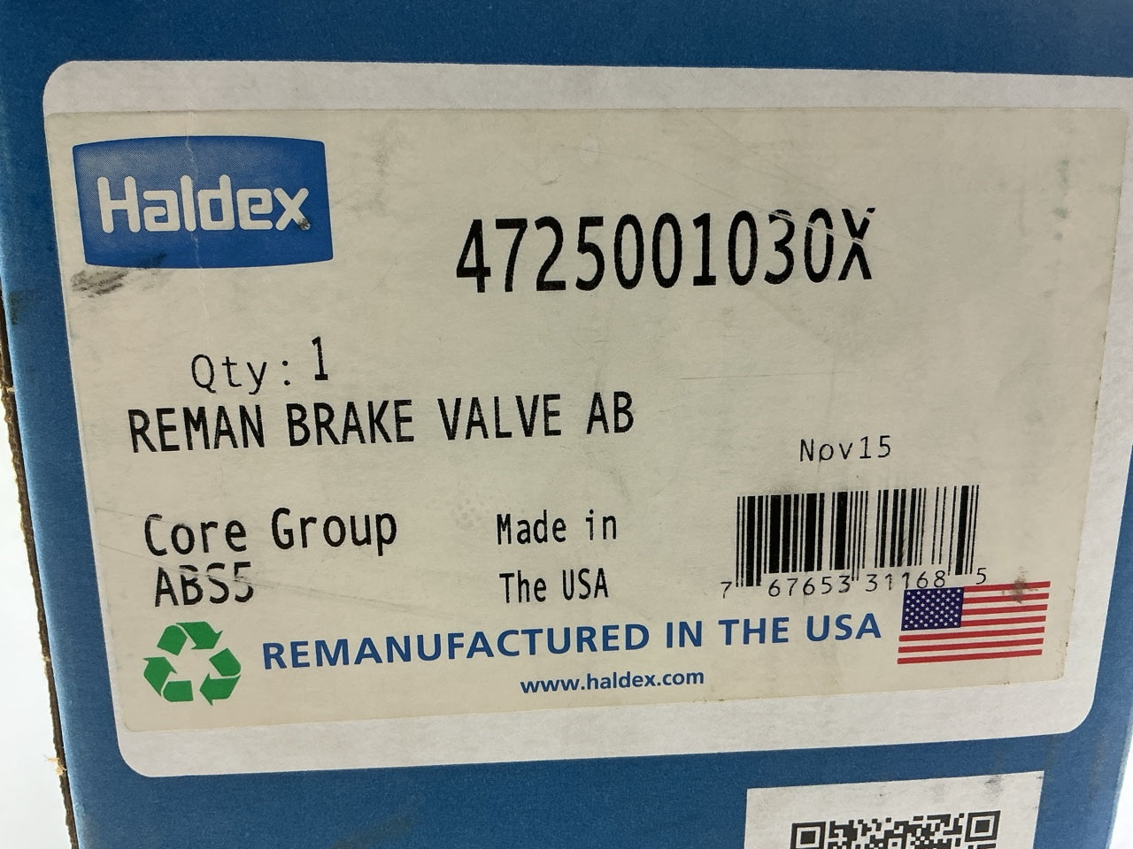 Reman Haldex 4725001030X Meritor WABCO Style ABS Valve 5.5 PSI 4725001030